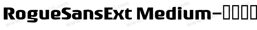 RogueSansExt Medium字体转换